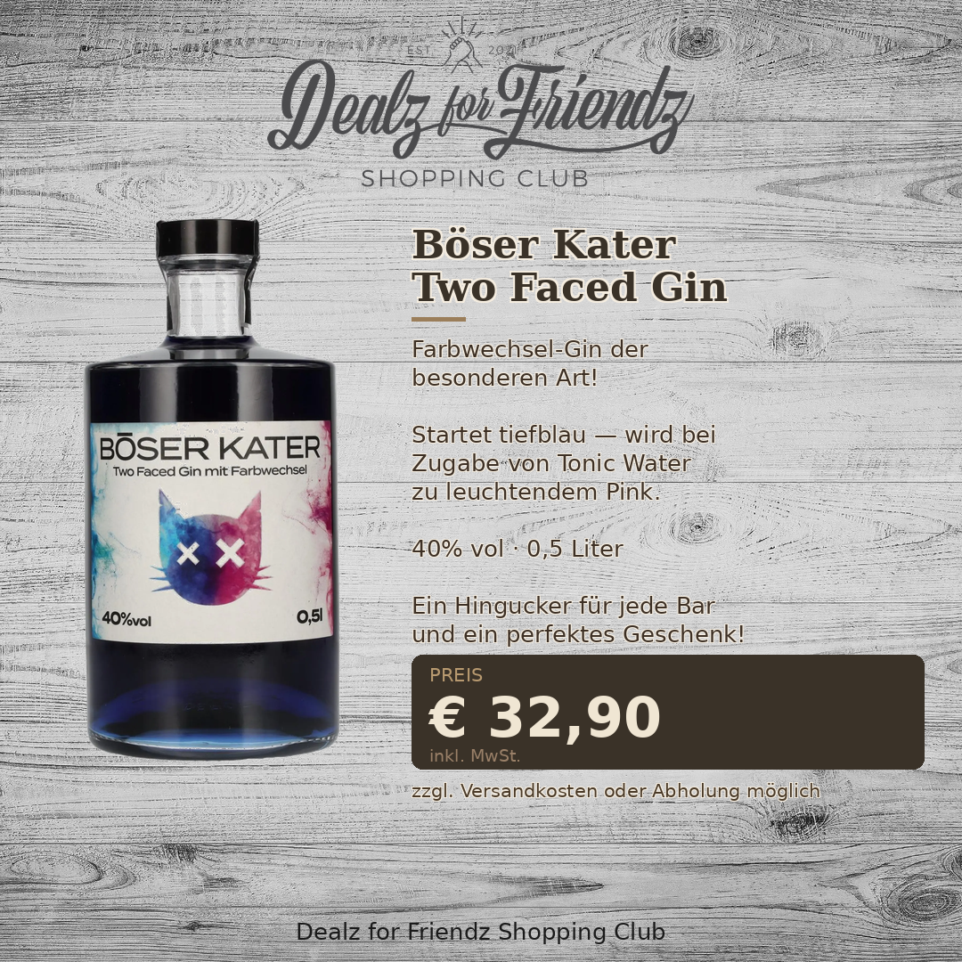 Böser Kater Two Faced Gin — Farbwechsel 0,5l